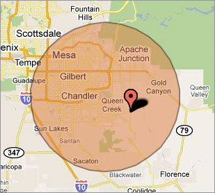 Queen Creek Computer Repair Company on-site Virus Removal Service Area